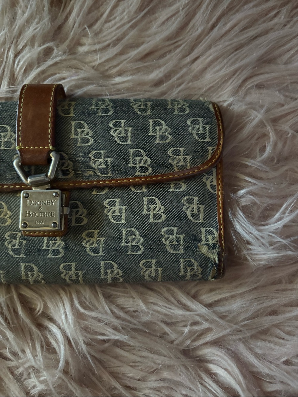 Dooney & Bourke Denim Wallet - Picture 2 of 6
